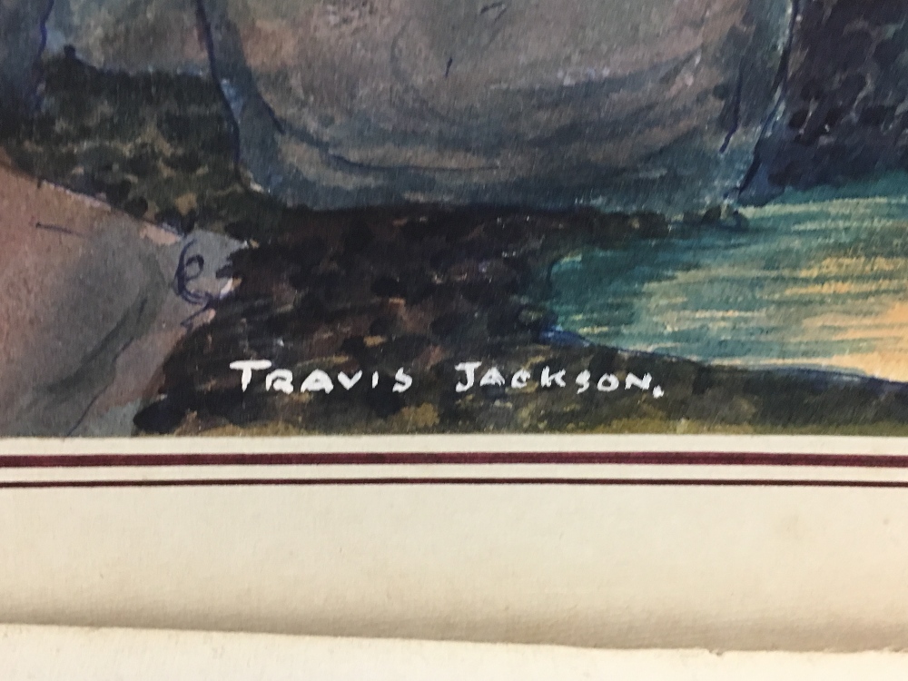 TWO UNFRAMED WATERCOLOURS BY TRAVIS JACKSON ONE A - Image 5 of 6