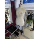 STOCKMAN MANNEQUIN / DRESSMAKERS DUMMY ON WOODEN S