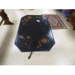 EBONISED TILT TOP TABLE