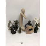 MAINLY MODERNIST SOAPSTONE SCULPTURES