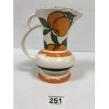 A VINTAGE WADE CERAMIC JUG "THE GALLERY COLLECTION" INSPIRED BY 1930'S WADE HEATH DESIGNS, 19CM