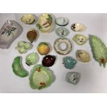 A COLLECTION OF ASSORTED CARLTON WARE CERAMICS, DISHES, BOWLS ETC
