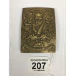 AN 18TH ROYAL IRISH REGIMENT METAL SHOULDER BELT PLATE, EGYPT