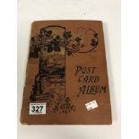A POSTCARD ALBUM CONTAINING MOSTLY EDWARDIAN EXAMPLES OF TOPOGRAPHICAL INTEREST