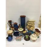 COLLECTION OF MAINLY CORNISH AND DEVON CERAMICS