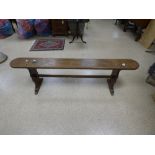 VINTAGE FRENCH OAK WOODEN BENCH