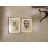 TWO FRAMED AND GLAZED PAINTINGS BY T O DONNELL 38