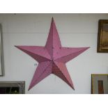 LARGE PINK AMISH STAR