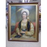 FRAMED OIL ON CANVAS PORTRAIT OF SARAH SIDDONS THE