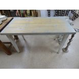 PAINTED PINE TABLE 125 X 64 X 78 CMS