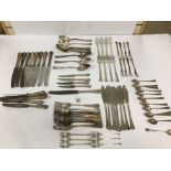 SET OF HENNINGER SILVER PLATED CUTLERY