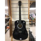 BLACK ACOUSTIC SQUIRE FENDER GUITAR