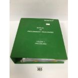 A LARGE RING BINDER FOLDER COMPRISING A COLLECTION OF CIRCULATED PRE-DECIMALIZATION COINS