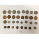 A COLLECTION OF CIRCULATED COINAGE INCLUDING GEORGE V1 ONE SHILLINGS