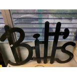 A METAL BILLS SIGN 117 X 73CM