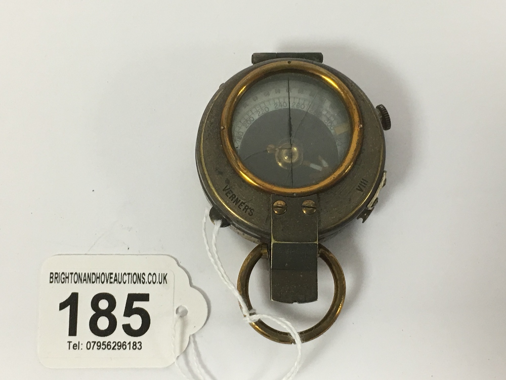 A WWI VERNERS PATTERN MK VIII MILITARY MARCHING COMPASS