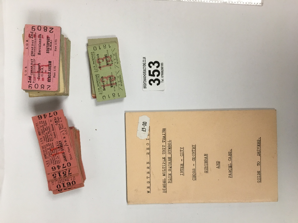 A LARGE ASSORTMENT OF VINTAGE BUS AND RAILWAY PAPER EPHEMERA, INCLUDING TICKETS AND OTHER DOCUMENTS - Image 3 of 6