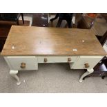 A PAINTED PINE DRESSING TABLE, 106.5CM WIDE