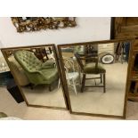 TWO VINTAGE MIRRORS