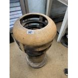 A LARGE CERAMIC CHIMNEY POT 74CM