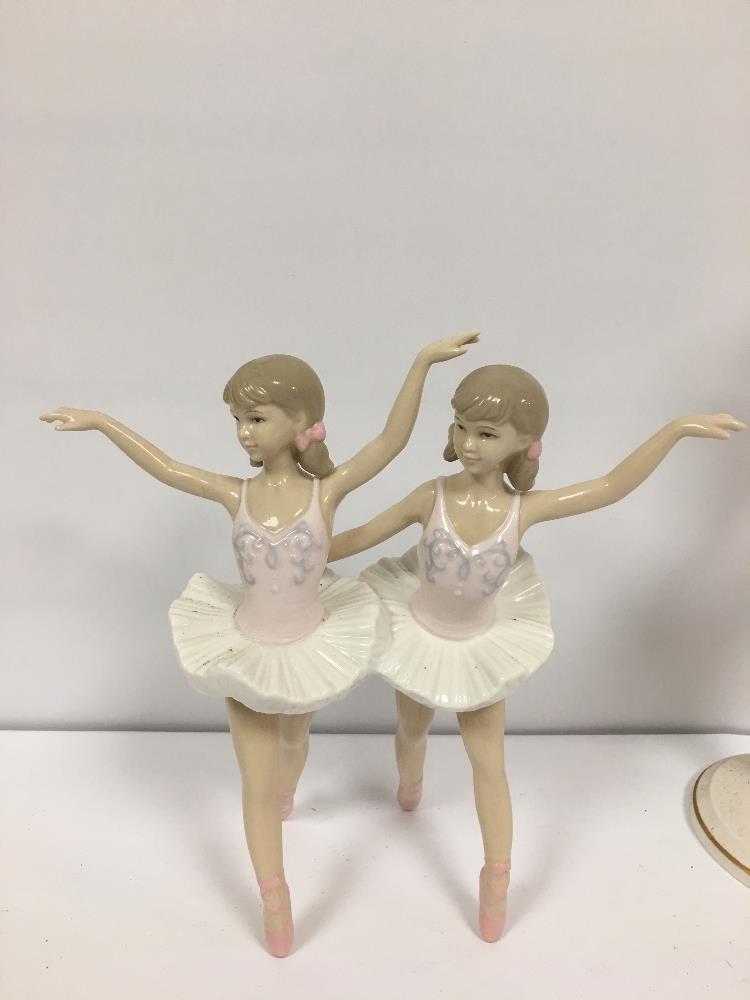 A GROUP OF FIVE PORCELAIN FIGURES OF BALLERINA'S. INCLUDING TWO FROM "THE LEONARDO COLLECTION" - Image 4 of 6