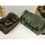 TWO FISHING BAGS BY WYCHWOOD AND BOB CHURCH AN CO