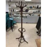 A 20TH CENTURY BENTWOOD COAT STAND, 191CM HIGH