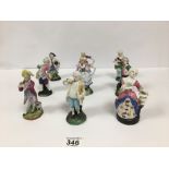 A GROUP OF LATE 19TH/EARLY 20TH CENTURY EUROPEAN CERAMIC FIGURES