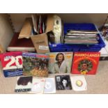 A LARGE COLLECTION OF VINTAGE VINYL RECORDS