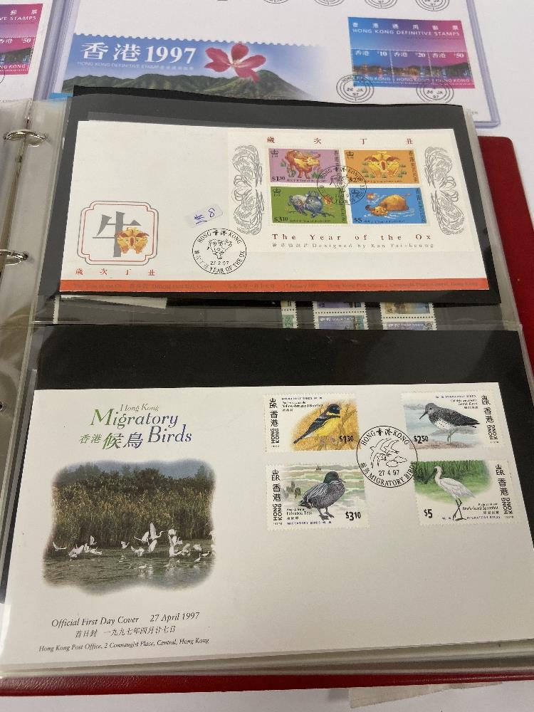A FIRST DAY COVER ALBUM CONTAINING COVERS FROM HONG KONG, INCLUDING NUMEROUS RELATING TO HANDOVER OF - Image 2 of 8