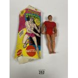 A VINTAGE MATTEL MARK STRONG FIGURE, C.1970'S, IN ORIGINAL BOX WITH INSTRUCTIONS