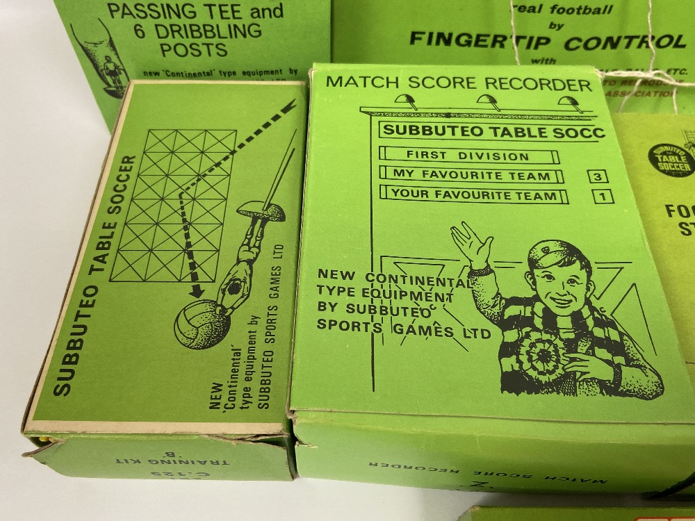 A COLLECTION OF SUBBUTEO TABLE SOCCER TOYS, INCLUDING; CONTINENTAL DISPLAY EDITION, A MATCH SCORE - Image 6 of 21