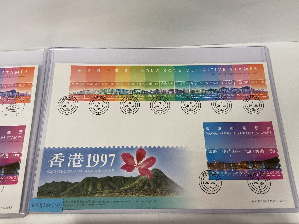 A FIRST DAY COVER ALBUM CONTAINING COVERS FROM HONG KONG, INCLUDING NUMEROUS RELATING TO HANDOVER OF - Image 5 of 8