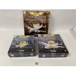 THREE CORGI CLASSICS 'THE AVIATION ARCHIVE' MODELS COMPRISING; FRONTIER AIRLINERS LOCKHEED