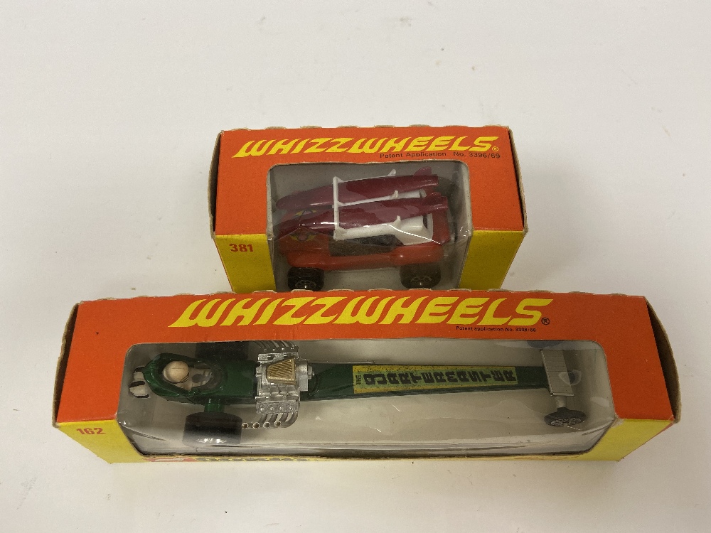 TWO CORGI TOYS WHIZZWHEELS VEHICLES; QUARTERMASTER DRAGSTER 162 AND GP BEACH BUGGY 381, BOTH IN - Image 4 of 4