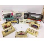 A MIXED LOT OF DIE CAST VEHICLES, INCLUDING CORGI CLASSICS WHISKY COLLECTION BELL'S AEC ERGOMATIC