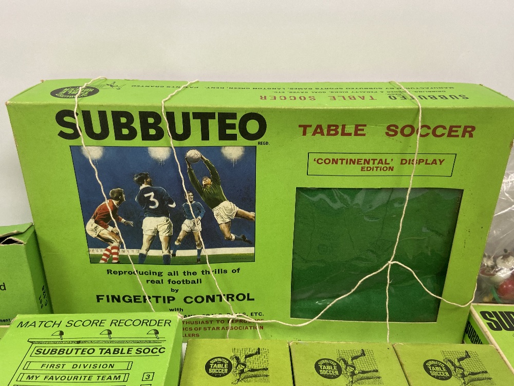 A COLLECTION OF SUBBUTEO TABLE SOCCER TOYS, INCLUDING; CONTINENTAL DISPLAY EDITION, A MATCH SCORE - Image 5 of 21