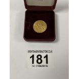 AN EDWARDIAN 22CT GOLD HALF SOVEREIGN, DATED 1907, 3.99G