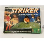 VINTAGE PARKER STRIKER FIVE A SIDE FOOTBALL GAME 'WITH A KICK', IN ORIGINAL BOX
