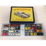 A VINTAGE MATCHBOX COLLECTORS CASE 41 CONTAINING A MIXED VARIETY OF SMALL DIE CAST VEHICLES BY