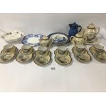 A QUANTITY OF CERAMICS INCLUDING A JAPANESE TEA SET