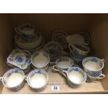 A LARGE COLLECTION OF MASON'S 'REGENCY' PATTERN CERAMICS, INCLUDING CUPS, SAUCERS, BOWLS AND MORE,