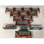 A GROUP OF DIE CAST COLLECTORS MODEL BUSES, COMPRISING ELEVEN EXCLUSIVE FIRST EDITIONS AND THREE