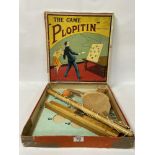 A VINTAGE GAME 'PLOPITIN' PATENT NO 242791, IN ORIGINAL BOX