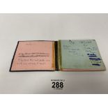 A VINTAGE AUTOGRAPH BOOK CONTAINING FOOTBALL SIGNATURES, INCLUDING SPURS, PALACE, CHELSEA, TERRY
