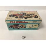 A VINTAGE BATTERY OPERATED BUMP N GO F.B.I. GODFATHER TOY CAR, C-634, MADE IN JAPAN BY TAIYO, IN