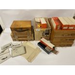 AN EXTENSIVE COLLECTION OF VINTAGE PROJECTOR SLIDES, INCLUDING KODAK, RANK ALDIS MAGAZINES, ILFORD