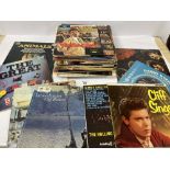A LARGE QUANTITY OF VINYL LP RECORDS INCLUDING THE ANIMALS, THE BEATLES AND HAWKWIND