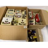 AN EXTENSIVELY LARGE COLLECTION OF VINTAGE DIE CAST VEHICLES, MOST BEING BY LLEDO AND MATCHBOX,