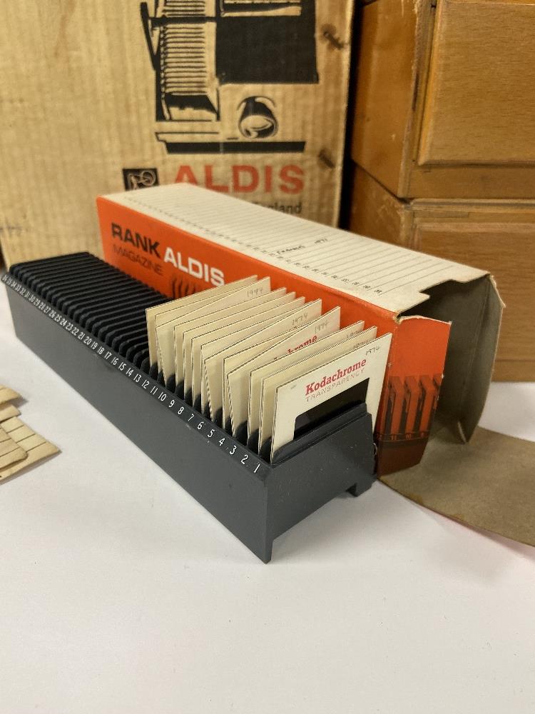 AN EXTENSIVE COLLECTION OF VINTAGE PROJECTOR SLIDES, INCLUDING KODAK, RANK ALDIS MAGAZINES, ILFORD - Image 2 of 7